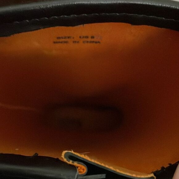 Michael Kors wedge rain boot knee high size 8 black vintage - Picture 8 of 10